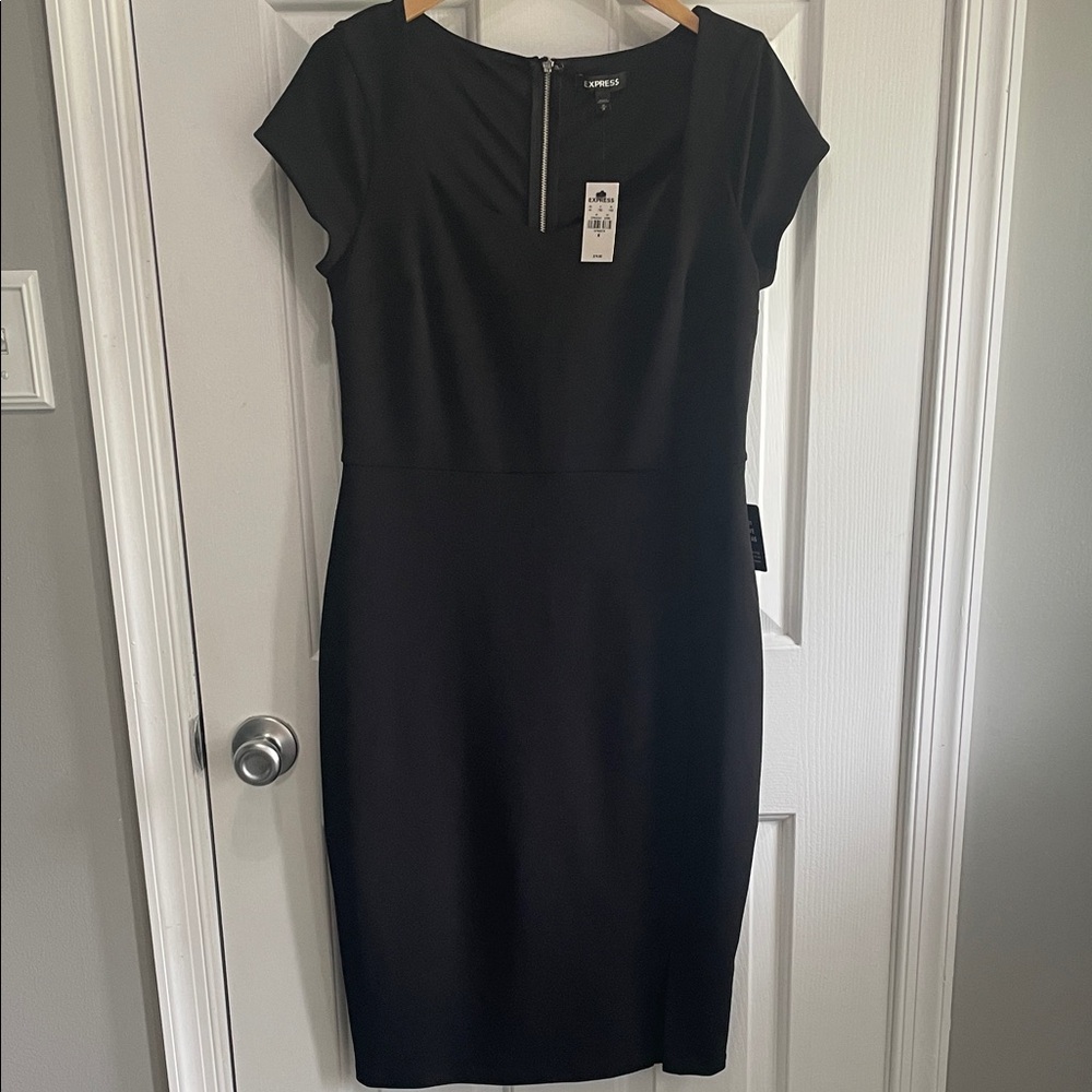 Express Black Midi Dress